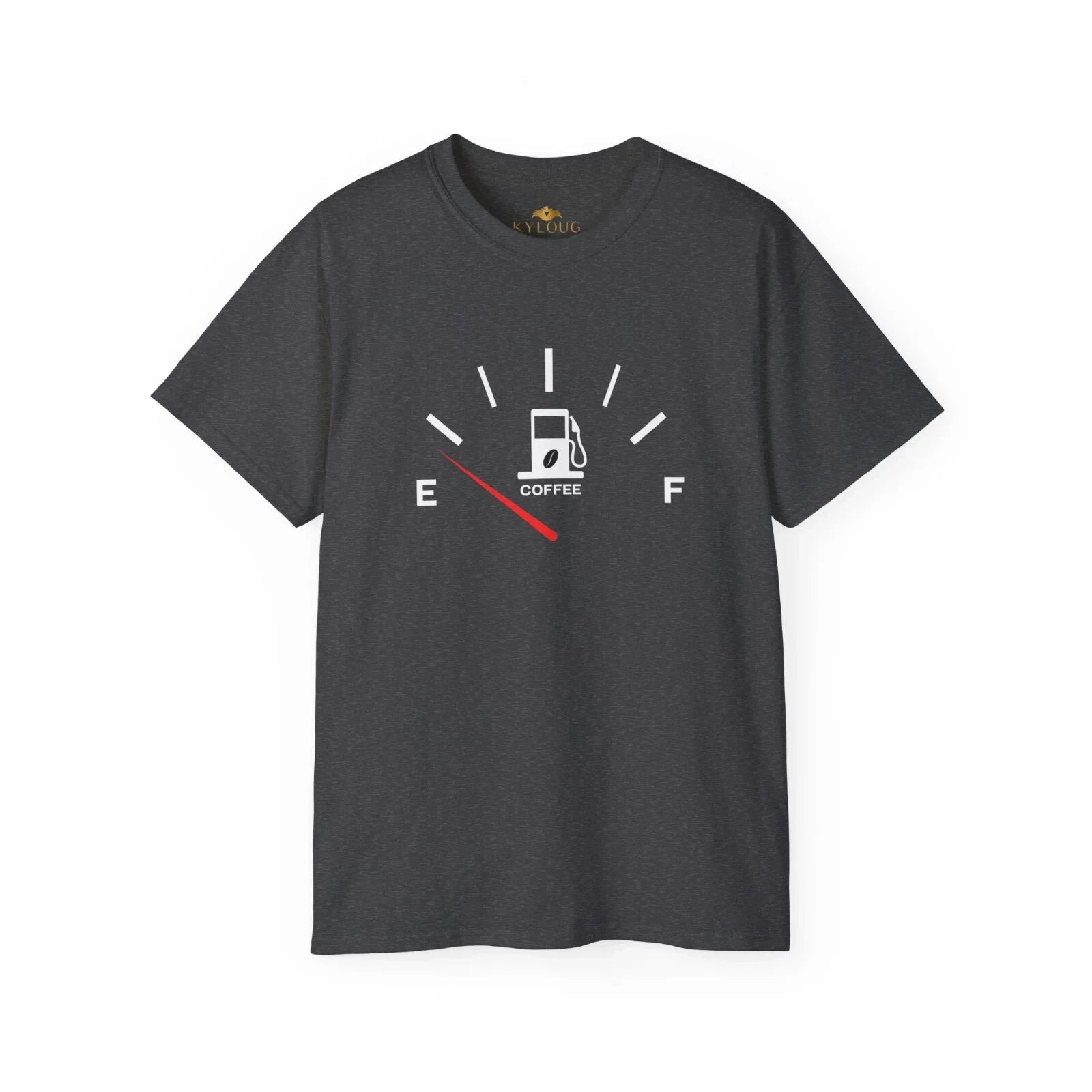 Men coffee lover graphic printed classic fit round neck T-Shirt Graphic Print