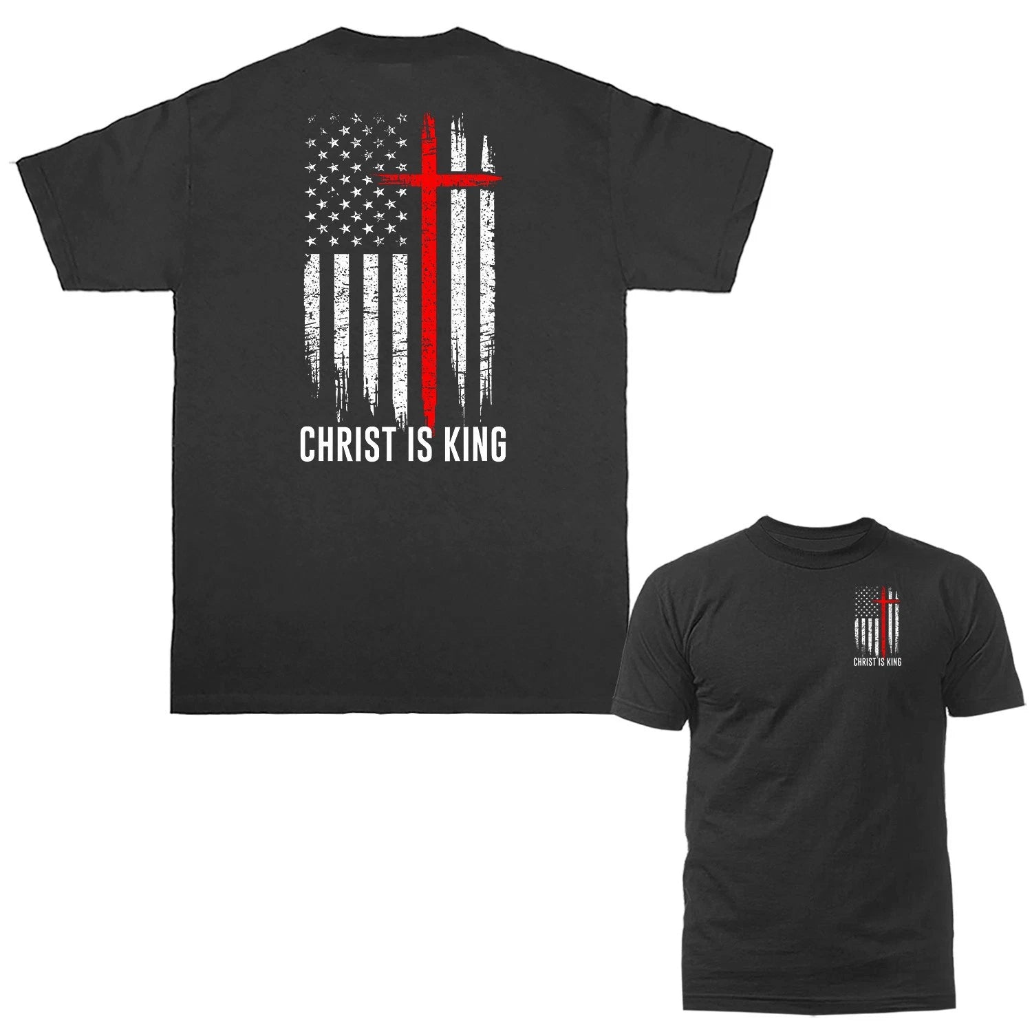 Christ Is King Revelation 19:16 Christian Faith Cross Religious T-shirt