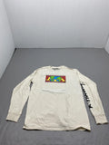 Keith Haring Shirt Mens Small White Long Sleeve Graphic RIPPLE Pop Shop