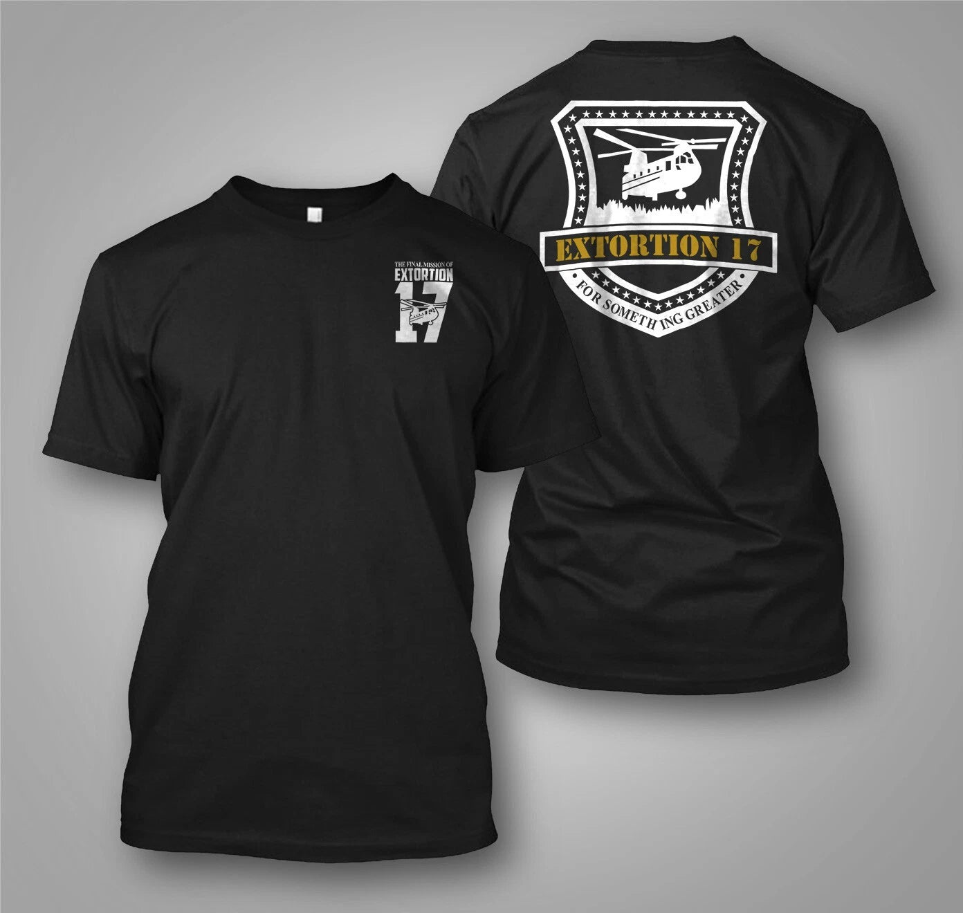 NEW Navy SEALS EXTORTION 17 Seals Team Six  - Custom front and back t-shirt tee