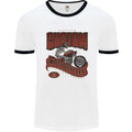 American Custom Motorcycles Biker Motorbike Mens Ringer T-Shirt