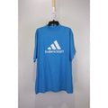 Balenciaga X Adidas Oversize T-Shirt in Blue BNWT 2