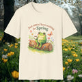 Just Sittin' Here Waiting for Spring T-Shirt | Frog, Floral, Cute