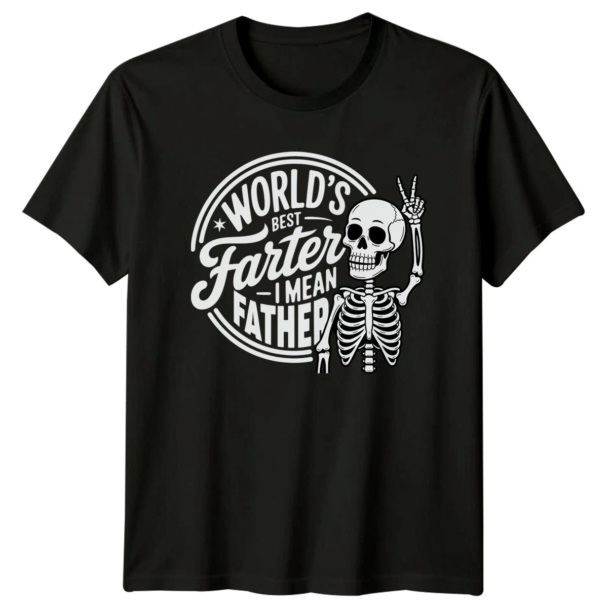 Worlds Best Farter I Mean Mens T-Shirt Dad Jokes Fatherhood Fathers Day Gift