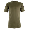 German Army/Bundeswehr Style Tropical T-Shirt with Flag Patches - OD- Brand New