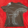 Hurley Men's XX-Large Premium Fit T-Shirt Brown Blue Wireframe Graphic 100%