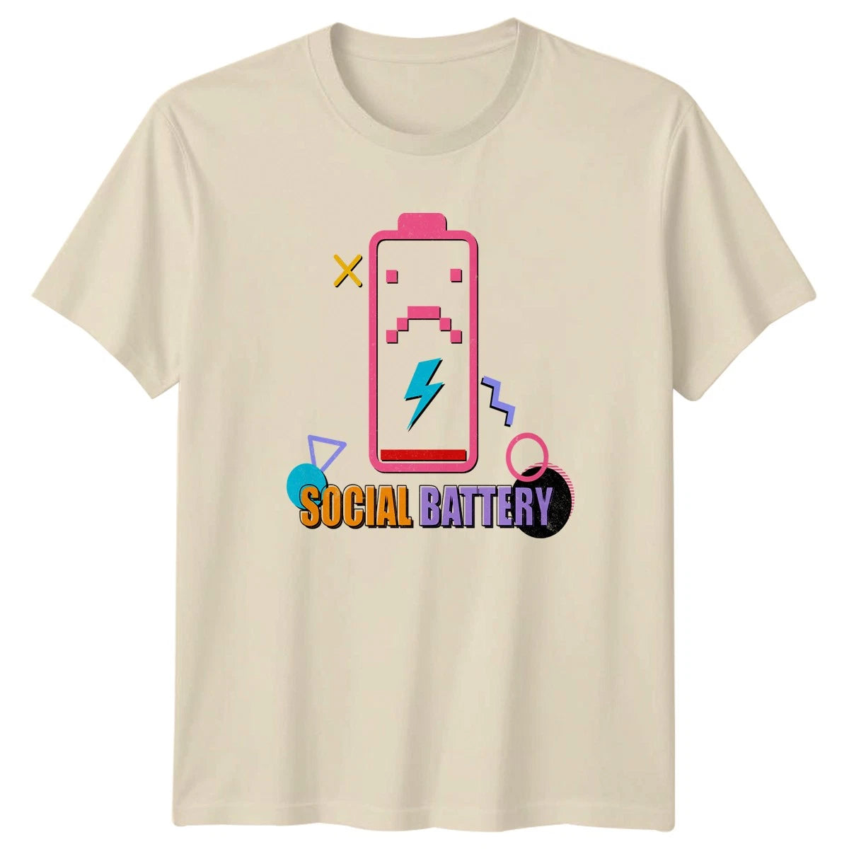 Social Battery Low Energy T-Shirt Introvert Gift For Him And Her
