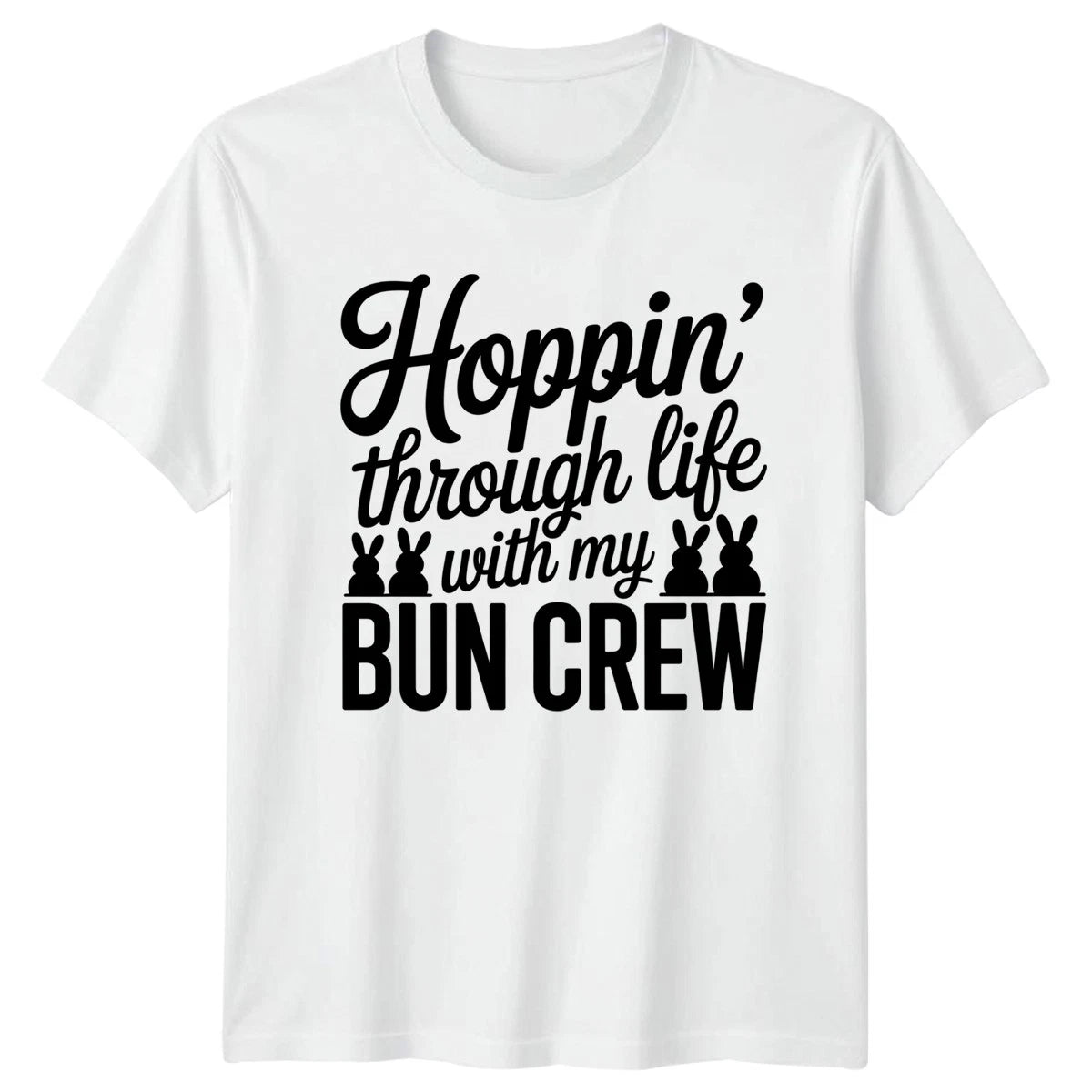 Hoppin Through Life With My Womens T-Shirt Rabbits Pets Birthday Gift For Her