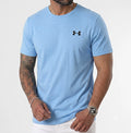 Under Armour Men's Soft Organic 100% Cotton T-shirt Light Blue Colour