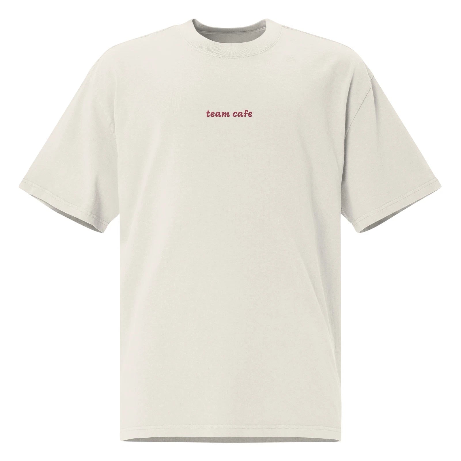 Oversized faded t-shirt team cafe