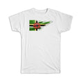 Gift T-Shirt : Dominica Flag Modern Country Expat