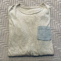 J Crew beige long sleeve slim fit tee