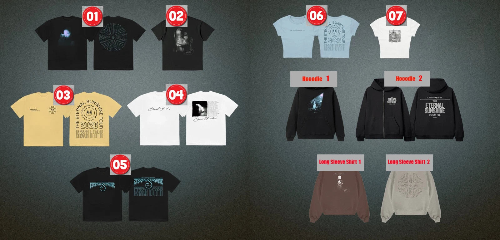 Ariana Grande Eternal Sunshine Tour 2026 Merch Tee, T-shirt Reprint