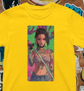 Cyberpunk Tattoo Girl T-Shirt - Anime Streetwear Graphic Tee Vaporwave