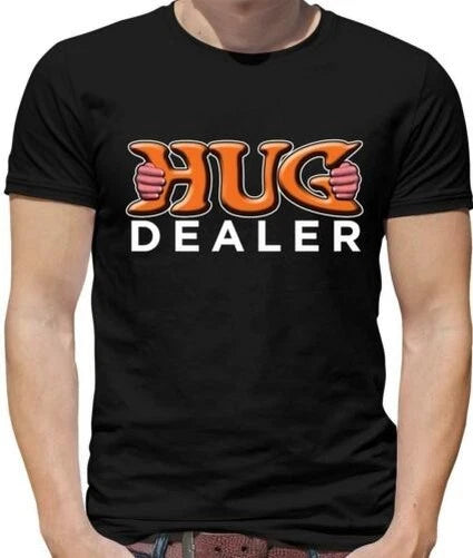 Hug Dealer Mens T-Shirt - Funny - Cuddle - Hugger - Cute - Couple - Drug - Gift