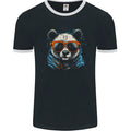 A Cool Panda Wearing Glasses Mens Ringer T-Shirt FotL