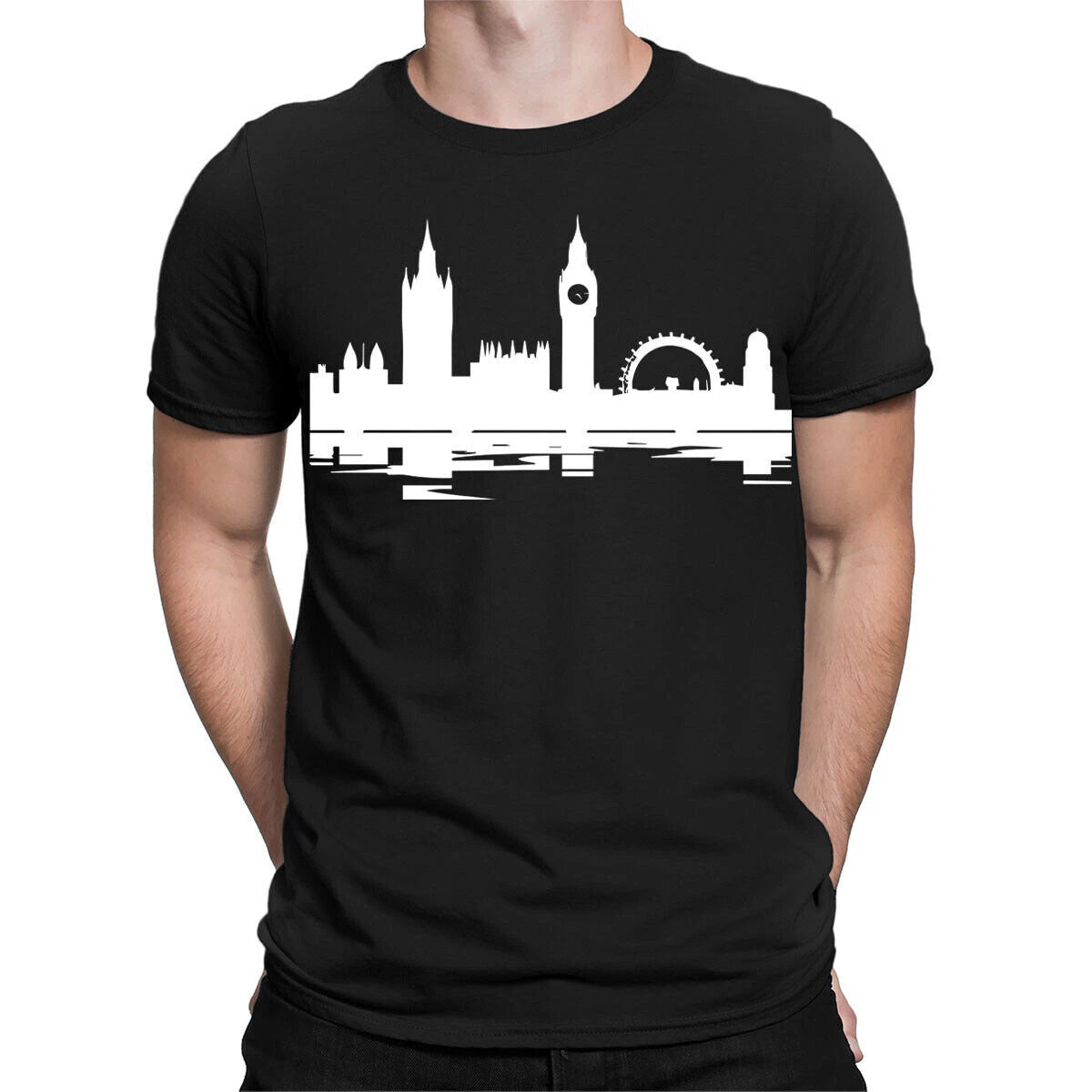 London Skyline England UK Tower Souvenir Cute Gift Mens T-Shirts Tee Top 4#TA-51