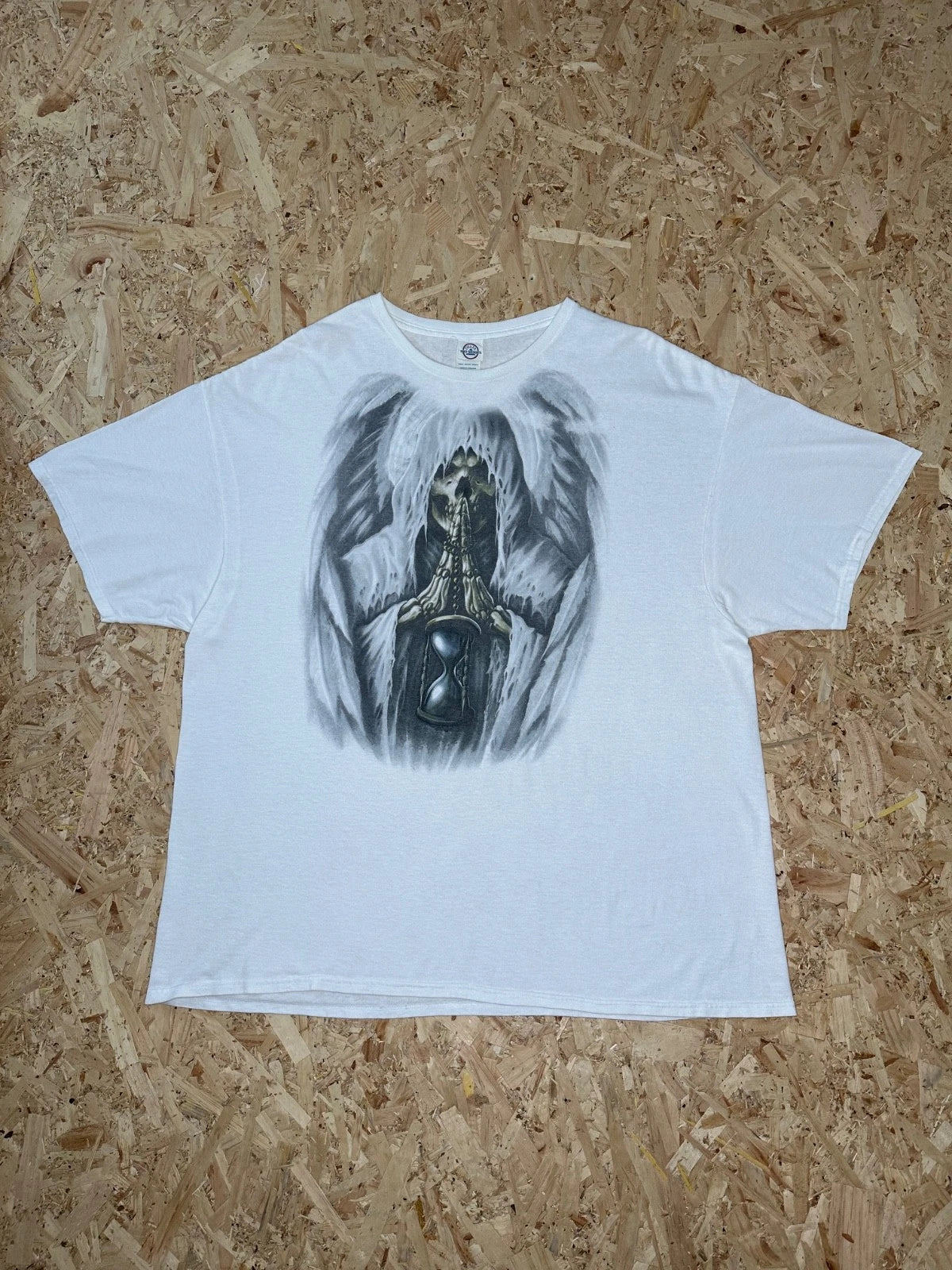 Y2K Affliction Skull Wings Skeleton  Tee Sz 3XL