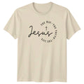 Jesus The Way The Truth The T-Shirt Scripture Christian Religious Gift For Him