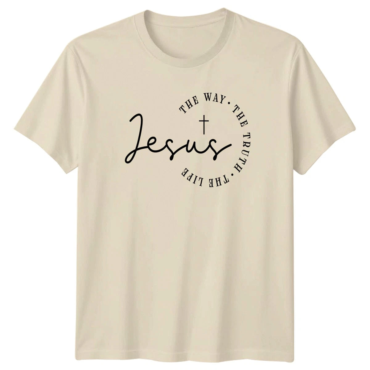 Jesus The Way The Truth The T-Shirt Scripture Christian Religious Gift For Him