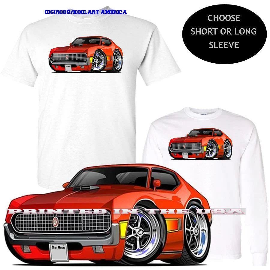 Ford Torino 1970 Model DigiRods / Koolart Cartoon Muscle Car T Shirt