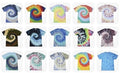 Colortone Multi Color Tie Dye T-Shirt Multi Style Adult Kids S-5XL Cotton Blank