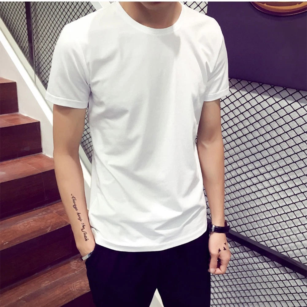 Men's Short Sleeve Tee Casual Loose Oversized Style for Everyday Comfort