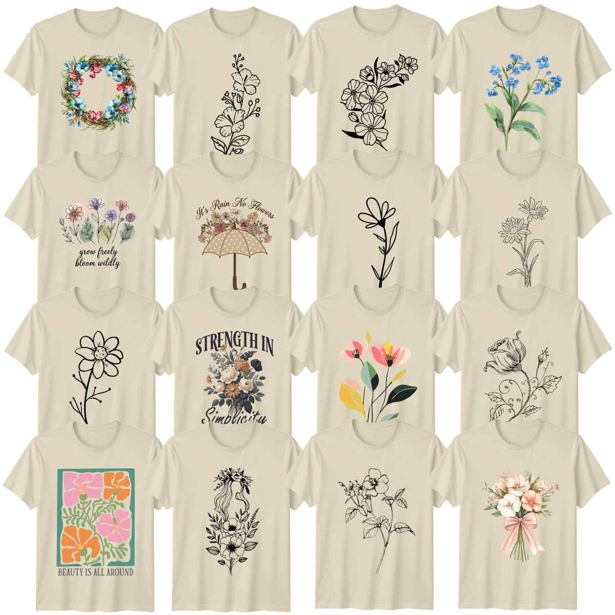 Botanical Art Adult T-Shirt Botanical Garden Nature Lover Gift
