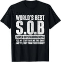 World's Best Outstanding Boss - Funny Manager Supervisor Gift Unisex T-Shirt