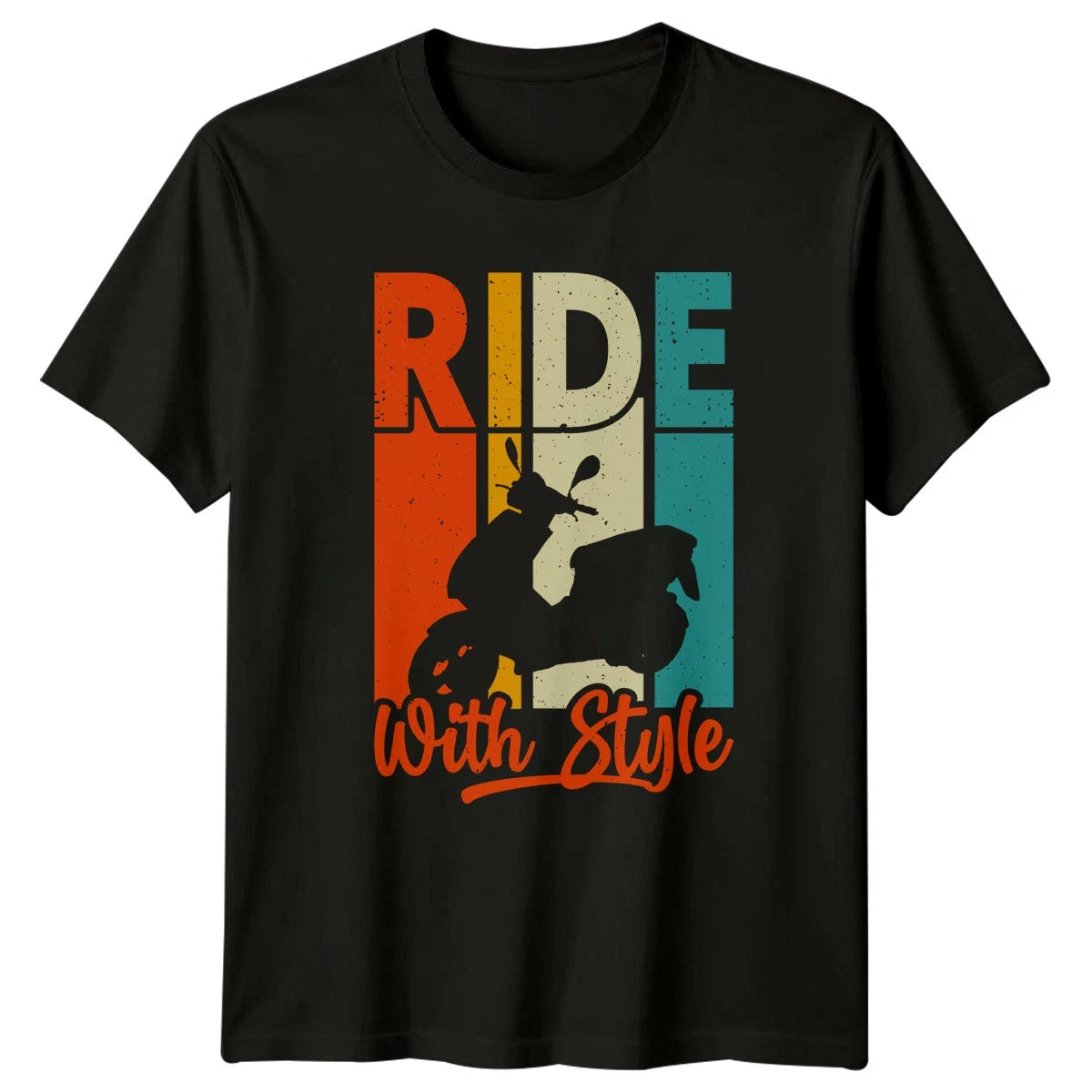 Ride With Style T-Shirt Retro Scooter Moped Birthday Gift For Him And Her