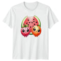Sweet Kawaii Fruits Fun T-Shirt Kawaii Food Fruit Lovers Birthday Gift For Him