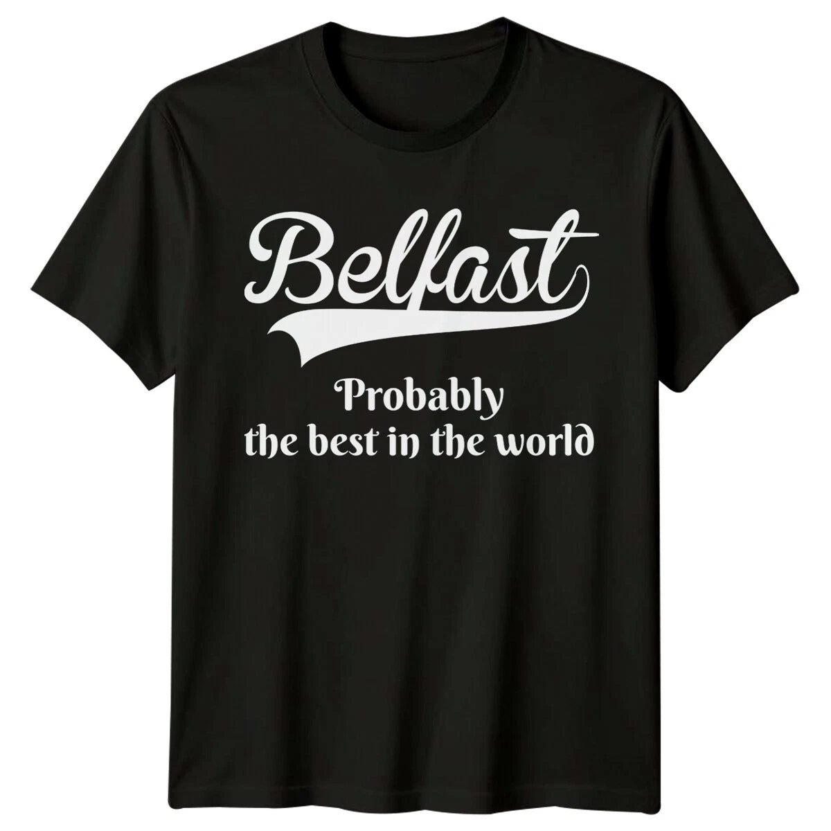 Belfast City Landmarks Mens T-Shirt Womens Tee Northern Ireland Graphic Top