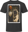 Scared Norwegian Elkhound Halloween Ghost Cute Trick or Treat Gift T Shirt