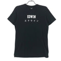 EDWIN Men Japan Casual Black Short Sleeve T-Shirt Size S