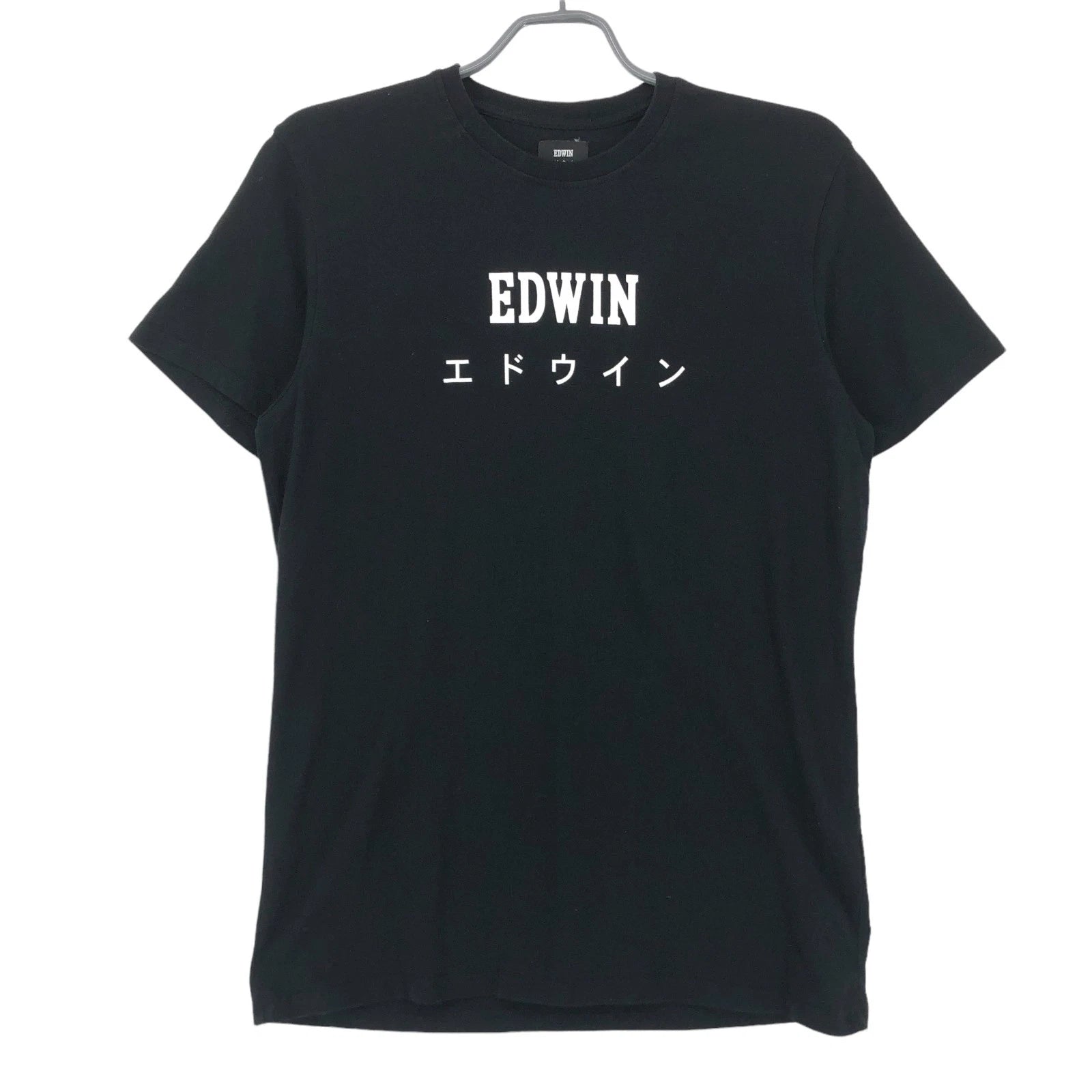 EDWIN Men Japan Casual Black Short Sleeve T-Shirt Size S