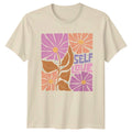 Self Love Womens T-Shirt Boho Floral Hippie Style Birthday Gift For Her