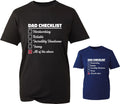 Dad Checklist Happy Father's Day T-Shirt Funny Hardworking Pops Gift For Dad Top