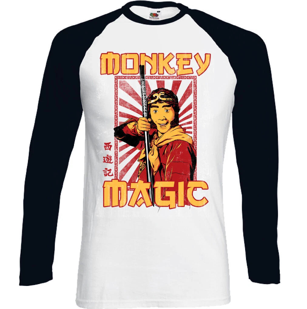 Monkey Magic - Mens Funny Retro TV Programme Show Long Sleeve T-Shirt
