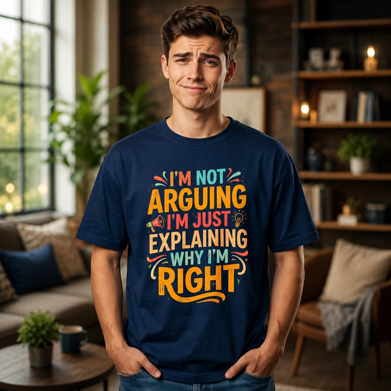 I'm Not Arguing I'm Just Explaining Why I'm Right Funny Quote T Shirt