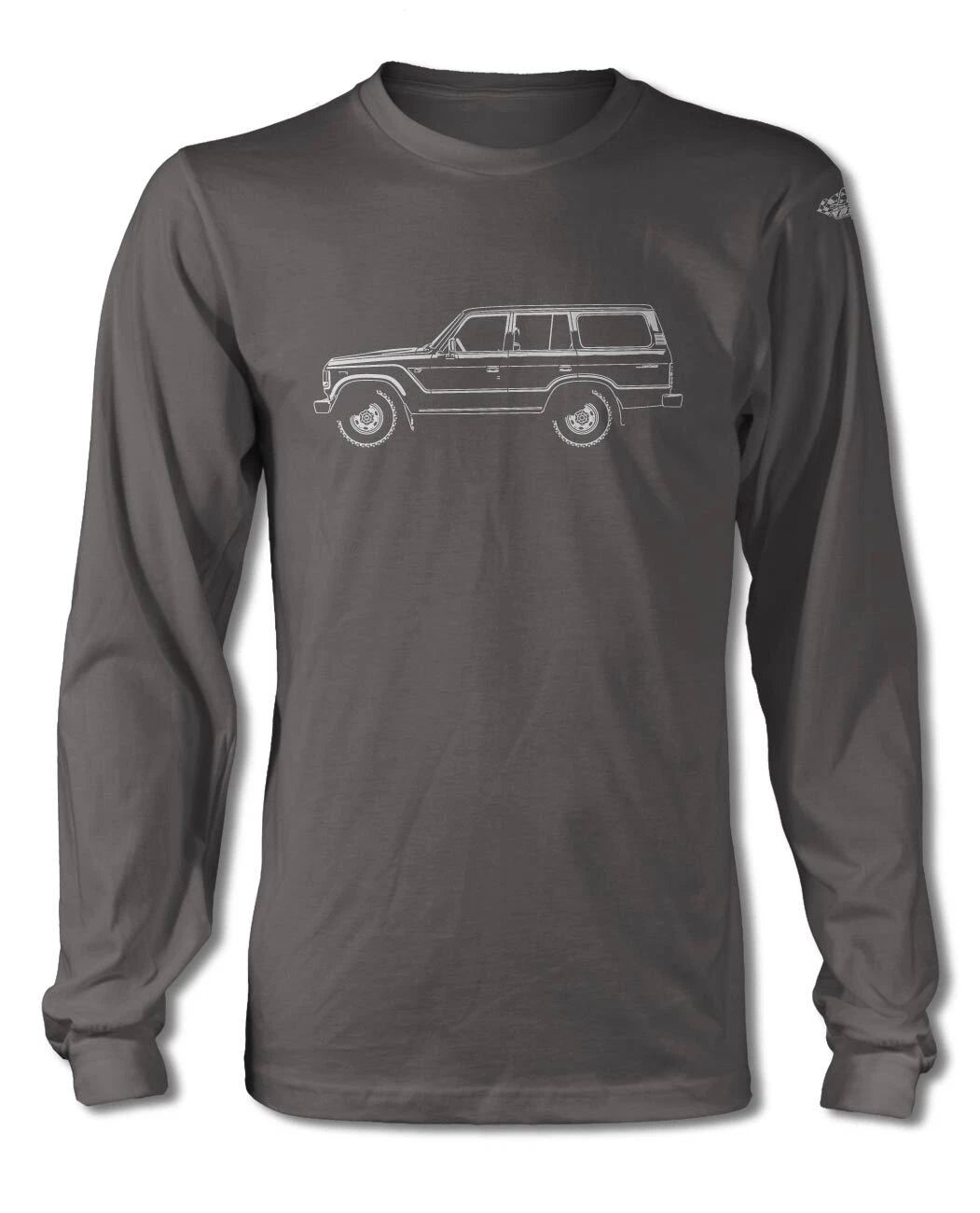 Toyota BJ60 FJ60 Land Cruiser 4x4 T-Shirt - Long Sleeves - Side View