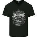 Premium Legend 58th Birthday 1968 Mens V-Neck Cotton T-Shirt