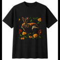 Flemish Giant Rabbit Mens T-Shirt Cute Black 100% Cotton Kawaii Adults Adorable