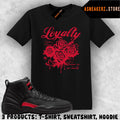 Shirt To Match AJ 12 Bloodline 2026 Sneaker Matching Tee Loyalty T-Shirt