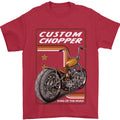 Biker Custom Chopper Motorbike Motorcycle Mens T-Shirt 100% Cotton