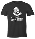 Chef Mens T-Shirt Funny Own Name Personalised Pirate Print