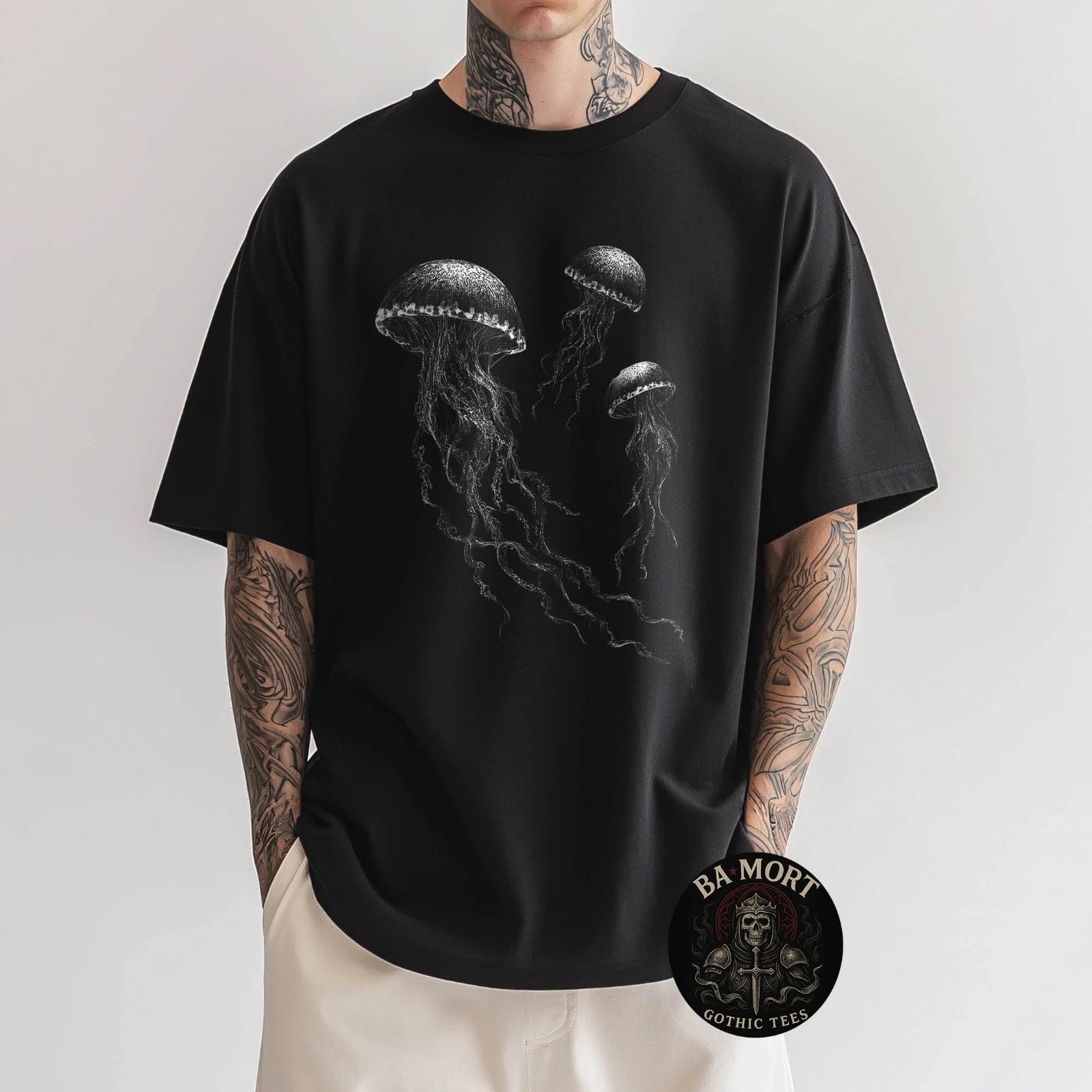 Jellyfish Gothic Sea Ocean Animal Grunge Y2K Goth Aesthetic T-Shirt