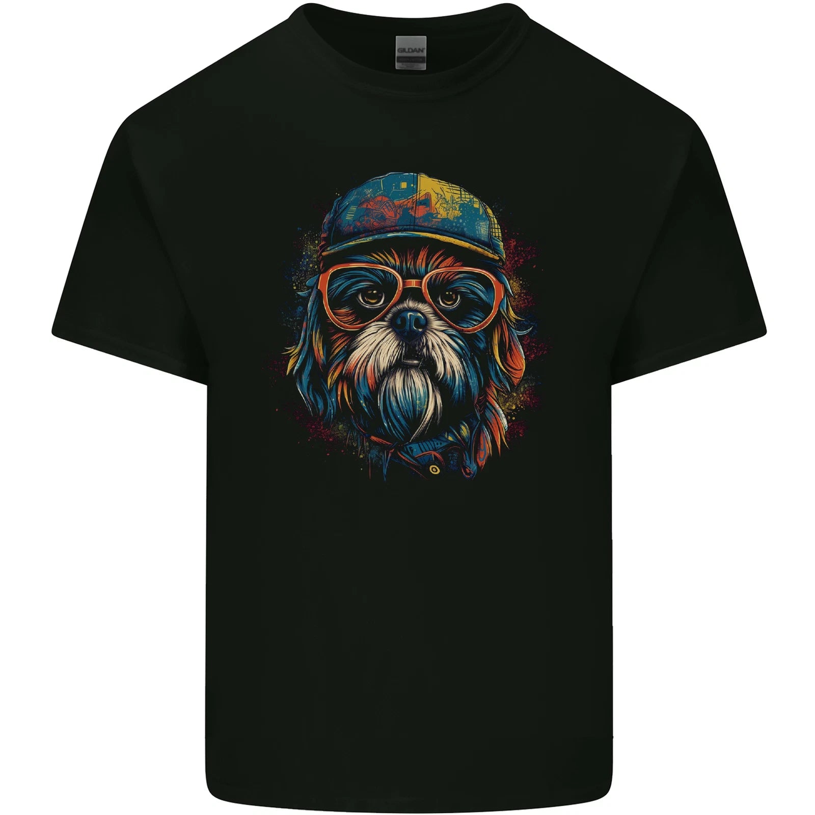 A Cool Shih Tzu Dog Mens Light Cotton T-Shirt