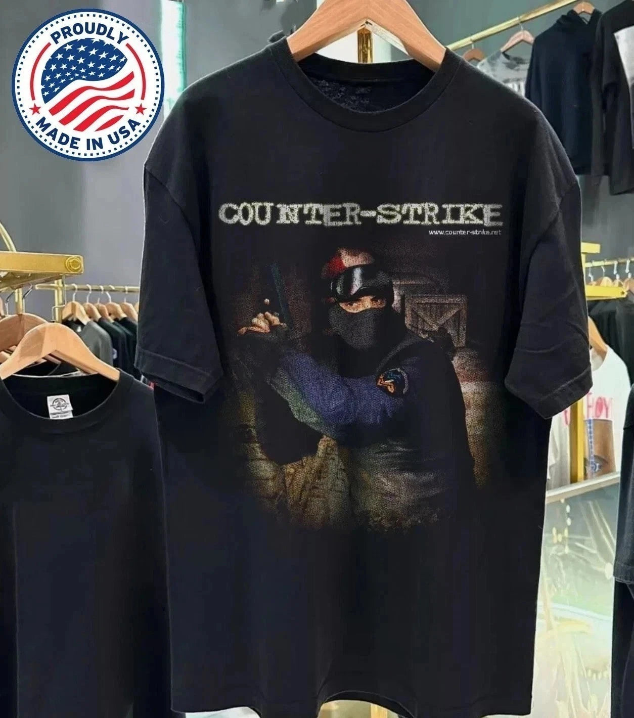 NEW!!! Counterstrike 1999 Promo Vintage T-Shirt All Size