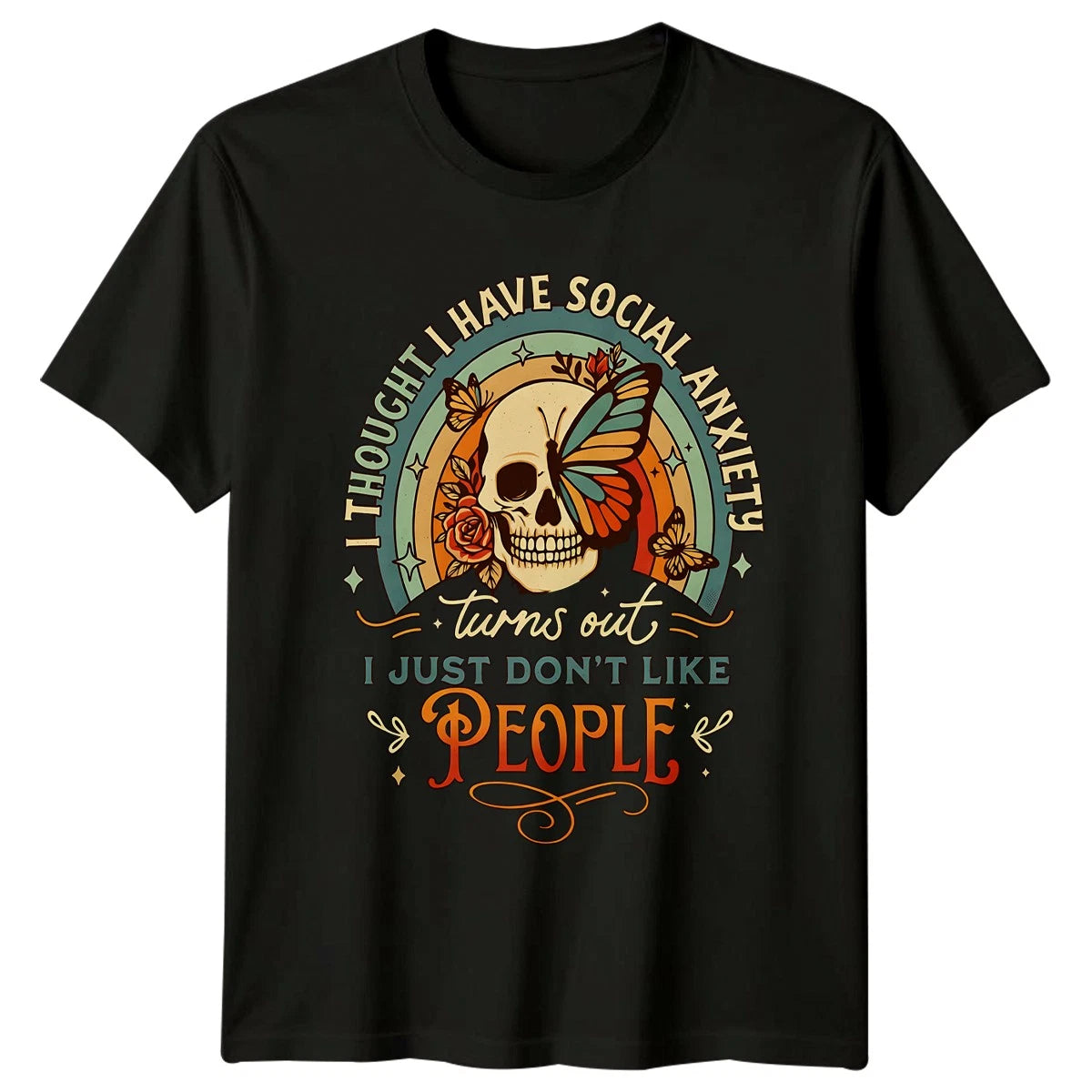 I Thought I Have Social T-Shirt Introvert Sarcasm Gift For Him And Her