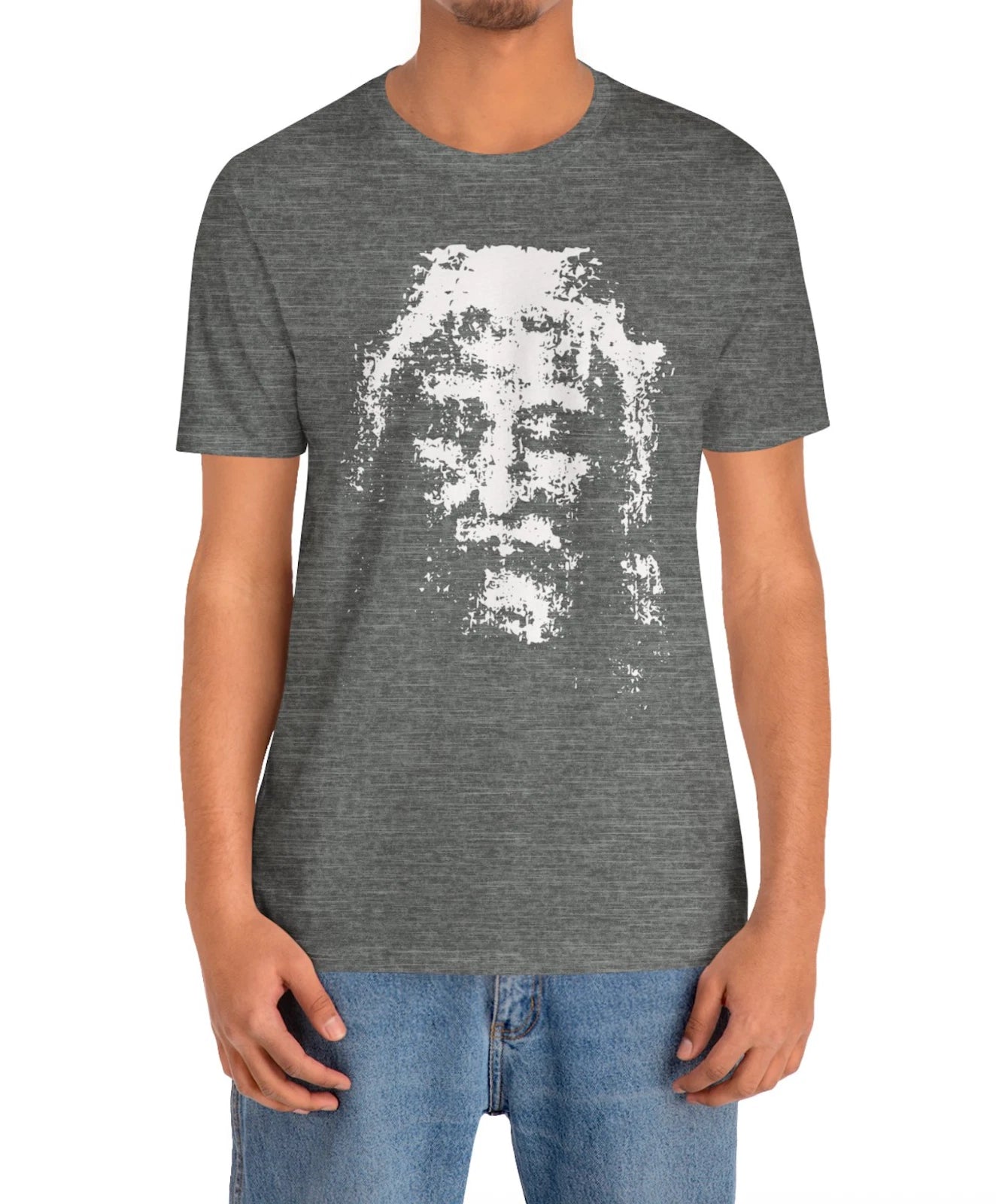 Christian Shroud of Turin Tee Shirt, Unisex Religious T-Shirt, Jesus Face Gift,
